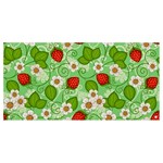 Strawberries Pattern Seamless Banner and Sign 8  x 4 