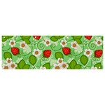 Strawberries Pattern Seamless Banner and Sign 9  x 3 