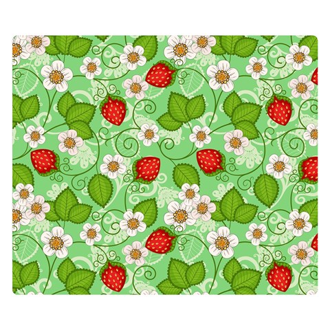 Strawberries Pattern Seamless Premium Plush Fleece Blanket (Small) from ArtsNow.com 50 x40  Blanket Front