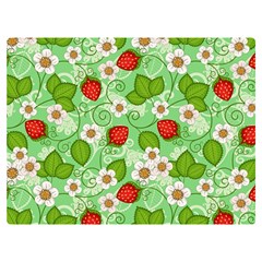 Strawberries Pattern Seamless Two Sides Premium Plush Fleece Blanket (Baby Size) from ArtsNow.com 40 x30  Blanket Front