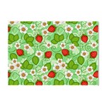 Strawberries Pattern Seamless Crystal Sticker (A4)