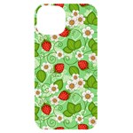 Strawberries Pattern Seamless iPhone 14 Black UV Print Case