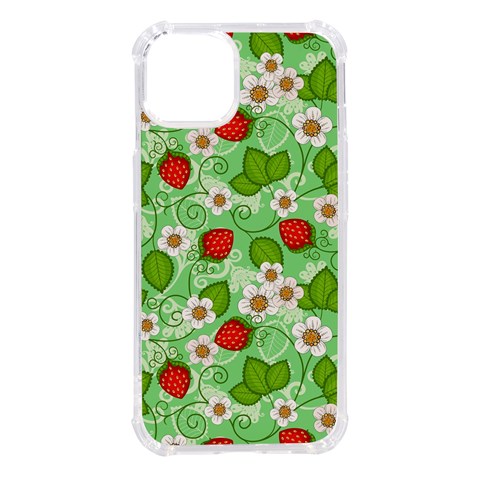 Strawberries Pattern Seamless iPhone 14 TPU UV Print Case from ArtsNow.com Front