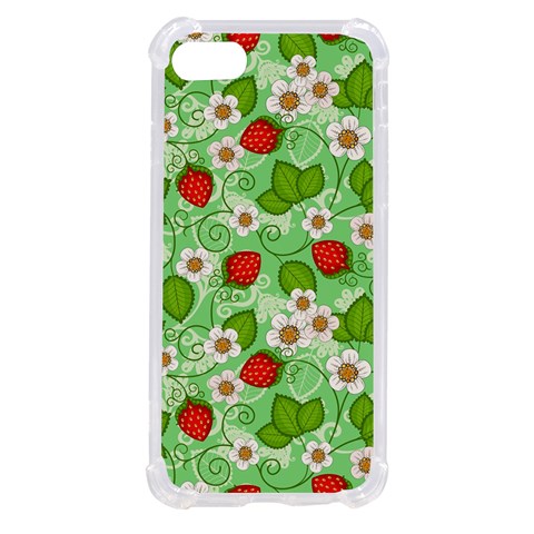 Strawberries Pattern Seamless iPhone SE from ArtsNow.com Front