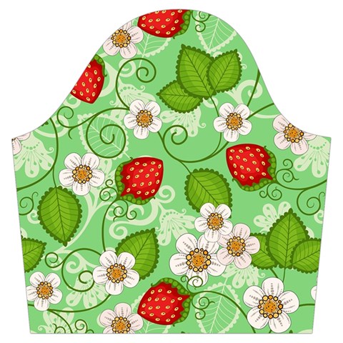 Strawberries Pattern Seamless Trumpet Sleeve Cropped Top from ArtsNow.com Sleeve Right