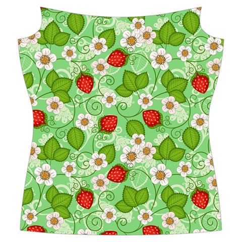 Strawberries Pattern Seamless Women s Cut Out Long Sleeve T Front