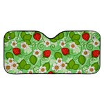 Strawberries Pattern Seamless Car Windshield Sunshade