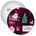 Christmas Santa Claus 3  Buttons