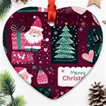 Christmas Santa Claus Ornament (Heart)