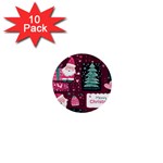 Christmas Santa Claus 1  Mini Buttons (10 pack) 