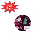 Christmas Santa Claus 1  Mini Buttons (100 pack) 