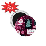 Christmas Santa Claus 1.75  Magnets (10 pack) 