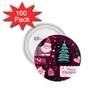 Christmas Santa Claus 1.75  Buttons (100 pack) 