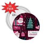 Christmas Santa Claus 2.25  Buttons (10 pack) 