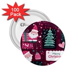 Christmas Santa Claus 2.25  Buttons (100 pack) 