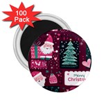 Christmas Santa Claus 2.25  Magnets (100 pack) 