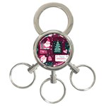 Christmas Santa Claus 3-Ring Key Chain