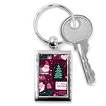 Christmas Santa Claus Key Chain (Rectangle)