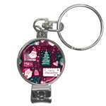 Christmas Santa Claus Nail Clippers Key Chain