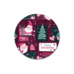 Christmas Santa Claus Magnet 3  (Round)