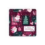 Christmas Santa Claus Square Magnet