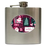 Christmas Santa Claus Hip Flask (6 oz)