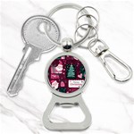 Christmas Santa Claus Bottle Opener Key Chain