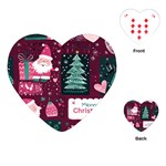 Christmas Santa Claus Playing Cards Single Design (Heart)