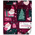 Christmas Santa Claus Canvas 8  x 10 