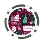 Christmas Santa Claus Poker Chip Card Guard