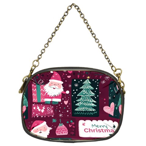 Christmas Santa Claus Chain Purse (One Side) from ArtsNow.com Front