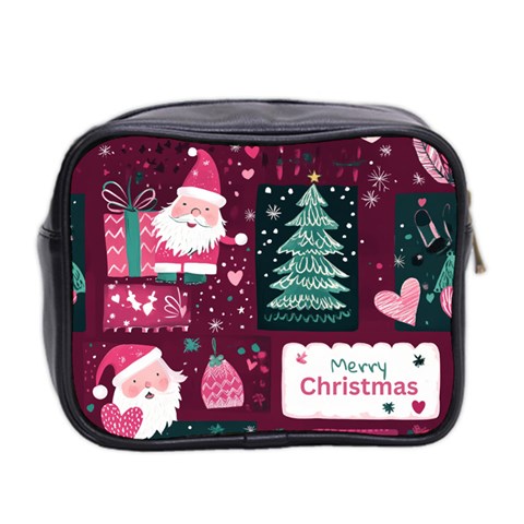 Christmas Santa Claus Mini Toiletries Bag (Two Sides) from ArtsNow.com Back