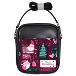 Christmas Santa Claus Girls Sling Bag