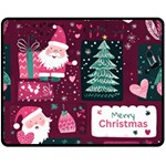 Christmas Santa Claus Fleece Blanket (Medium)