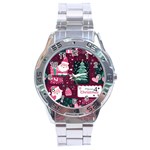 Christmas Santa Claus Stainless Steel Analogue Watch