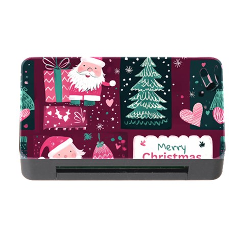 Christmas Santa Claus Memory Card Reader with CF from ArtsNow.com Front