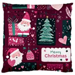 Christmas Santa Claus Large Cushion Case (Two Sides)