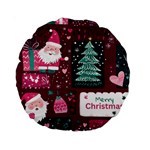 Christmas Santa Claus Standard 15  Premium Round Cushions