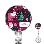 Christmas Santa Claus Stainless Steel Nurses Watch