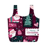 Christmas Santa Claus Full Print Recycle Bag (M)