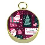 Christmas Santa Claus Gold Compasses