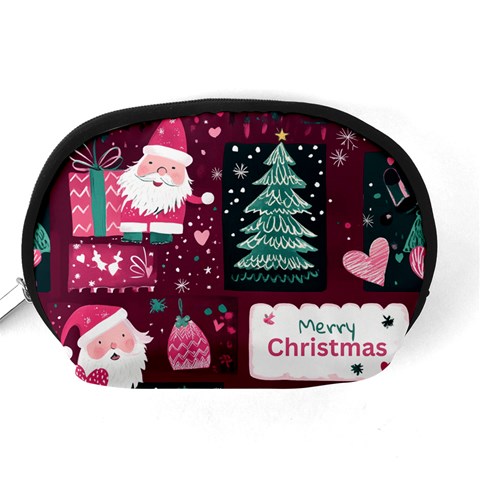 Christmas Santa Claus Accessory Pouch (Medium) from ArtsNow.com Back