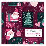 Christmas Santa Claus Square Satin Scarf (36  x 36 )