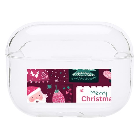 Christmas Santa Claus Hard PC AirPods Pro Case from ArtsNow.com Front