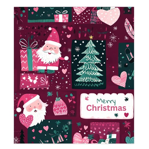 Christmas Santa Claus Duvet Cover Double Side (King Size) from ArtsNow.com Back