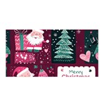 Christmas Santa Claus Satin Wrap 35  x 70 