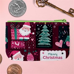 Christmas Santa Claus Large Coin Purse from ArtsNow.com Back