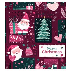 Christmas Santa Claus Drawstring Pouch (2XL) from ArtsNow.com Back