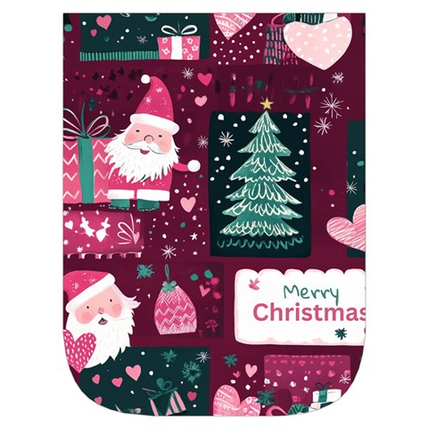 Christmas Santa Claus Waist Pouch (Small) from ArtsNow.com Front Pocket