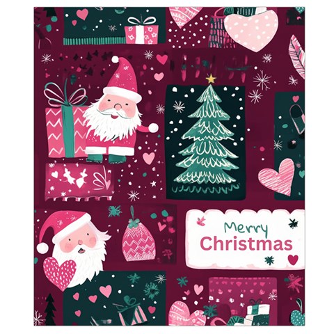 Christmas Santa Claus Waist Pouch (Large) from ArtsNow.com Back Strap